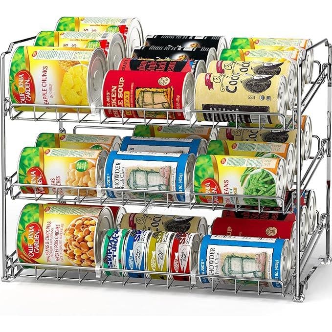 Simple Houseware Stackable Can Rack Organizer